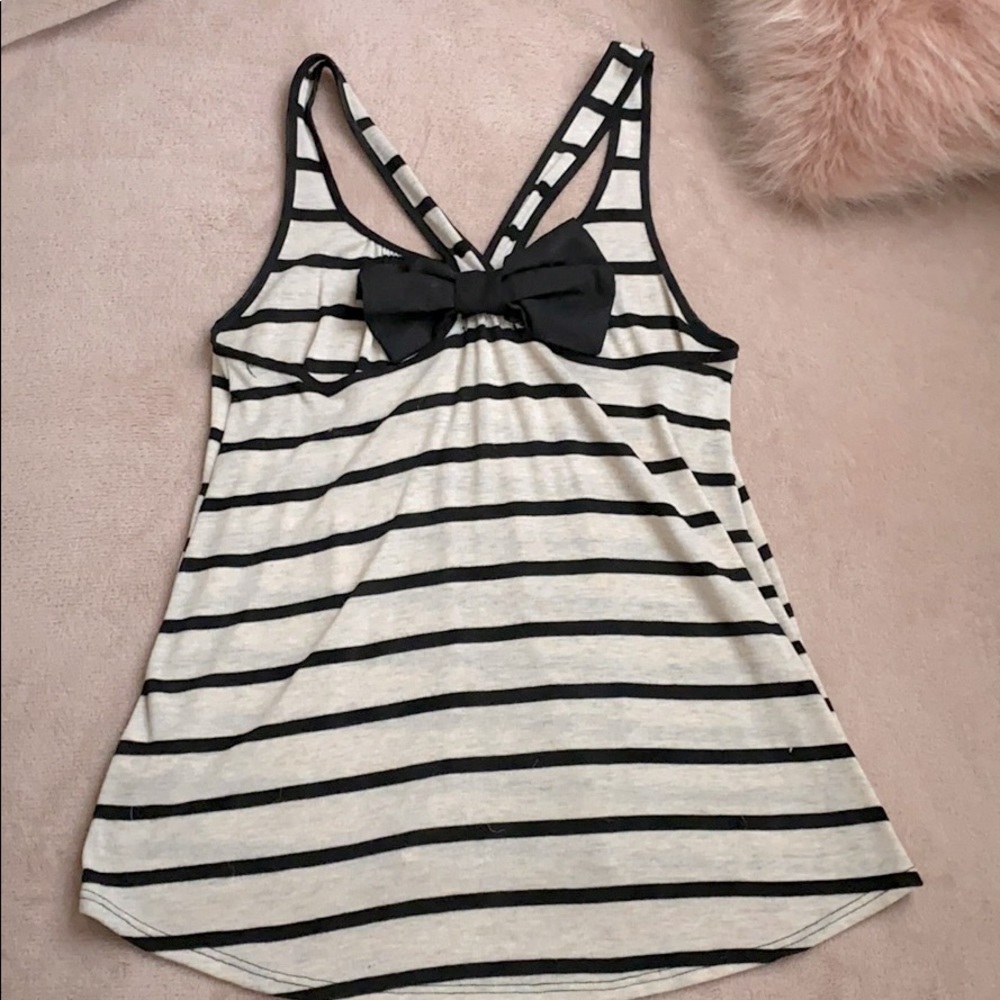 SOLD. Bow back stripped tank
